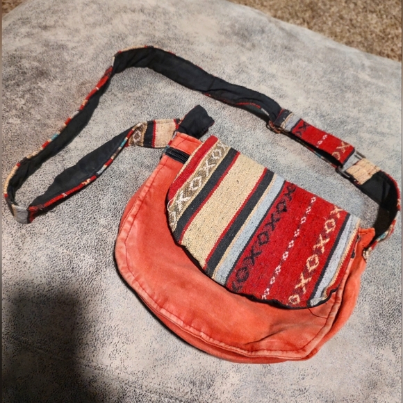 Tree of life Napel Canvas boho crossbody messenger bag purse - Picture 3 of 16